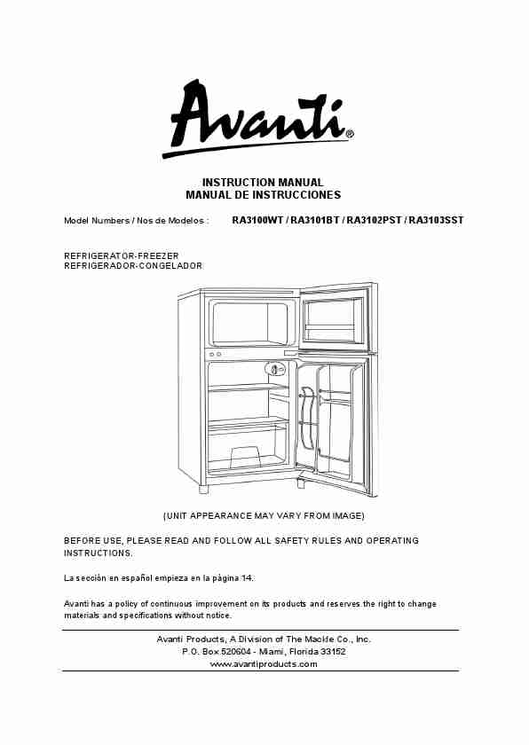 Avanti Refrigerator RA3102PST-page_pdf